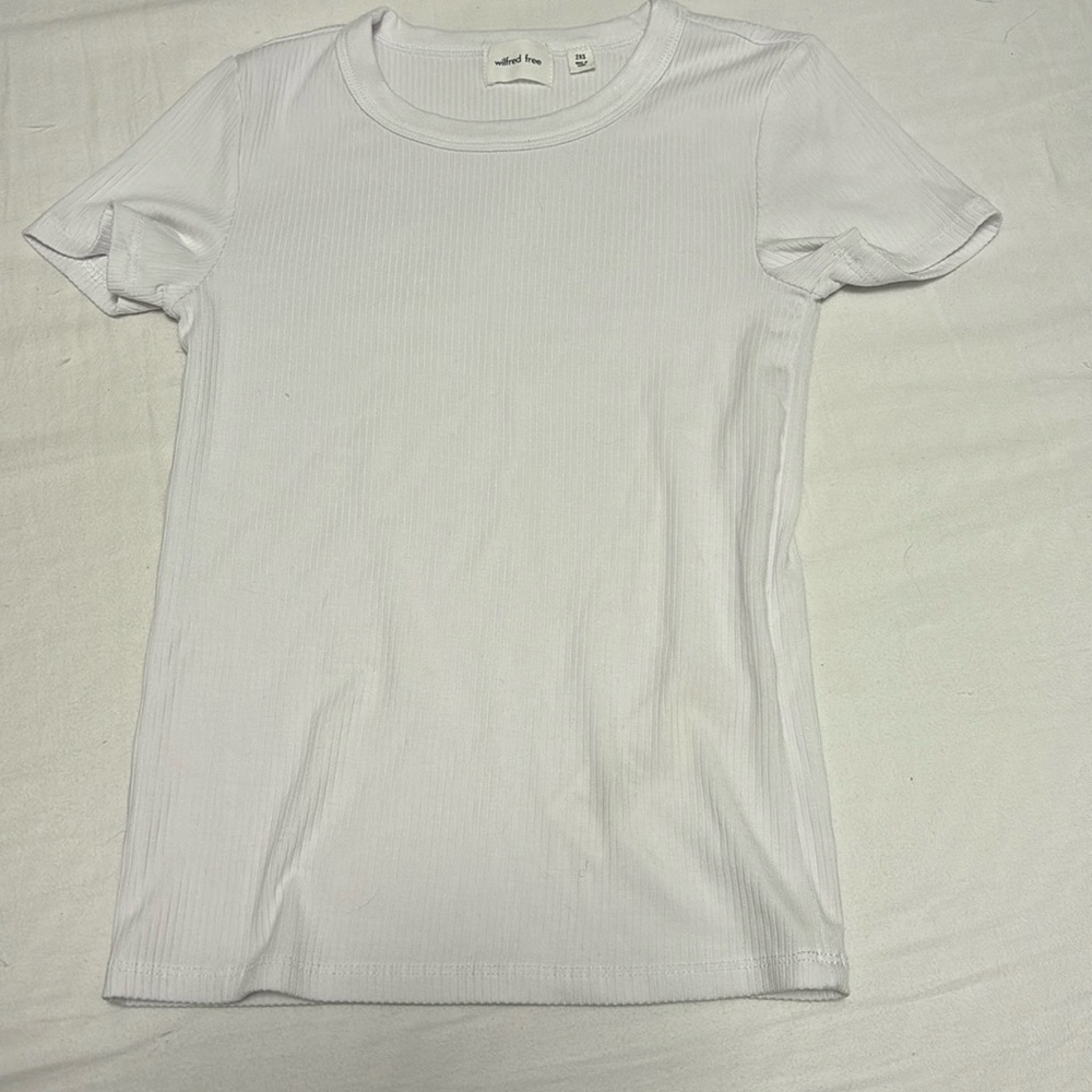 Aritzia Wilfred Free Ribbed Tshirt